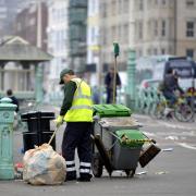 Street cleaners went back to work this morning in Brighton and Hove