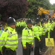 Fracking protesters say police use 'excessive force'