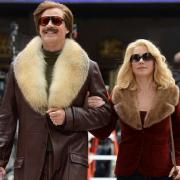 Will Ferrell and Christina Applegate grin and bear it in Anchorman 2...