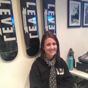 Fay Russell who co-owns Level Skateboards