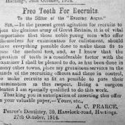 A dentist offers to provide his services for young men enlisting in the Army