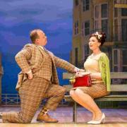 One Man Two Guvnors. Gavin Spokes and Emma Barton. Picture by Johan Persson