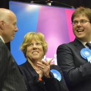 New Withdean councillors, from left, Ken Norman, Ann Norman and Nick Taylor.  Picture: Terry Applin