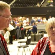 North Portslade councillors Peter Atkinson, left, and Penny Gilbey.  Picture: Terry Applin