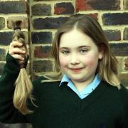 Arabella Mason from Farlington Prep School with her lopped locks