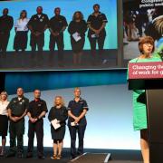 TUC General Secretary Frances O'Grady speaks during the TUC conference at the Brighton Centre.  Picture: Andrew Matthews