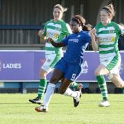 Eni Aluko in action for Chelsea as a player