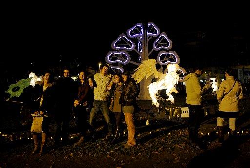 Brighton's fourth White Night festival saw thousands of people fill the streets to enjoy free artistic events