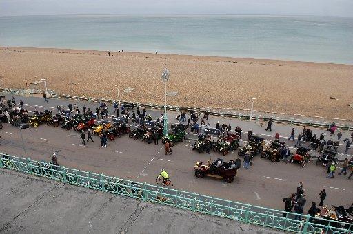 Vintage and ultra-modern cars took to the streets of Brighton