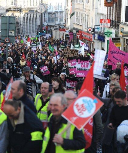 Public sector workers gathered at picket lines in Brighton, Hove and Worthing, as part of national strike action on November 30