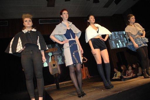 City College Brighton and Hove fashion diploma students created new clothes from charity shop 