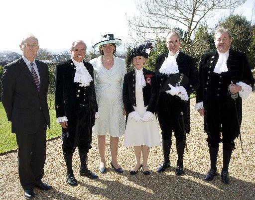 Lord Lieutenant of East Sussex - Peter Field, High Sheriff of East Sussex - David Allam, Lord Lieutenant of West Sussex - Susan Pyper, Outgoing High Sheriff of East Sussex - Kathy Gore, High Sheriff of West Sussex Andrewjohn Stephenson Clarke, Outgoing Hi