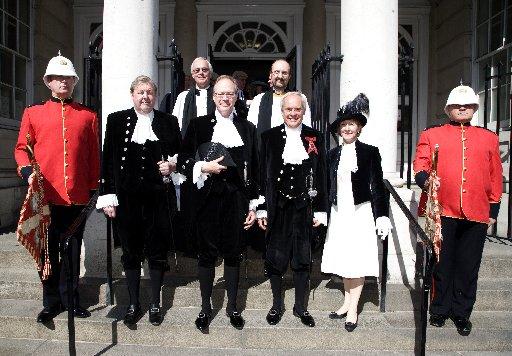 The High Sheriffs, chaplains and trumpet bearers