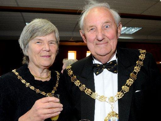 Mayor and Mayoress of Chichester Rachael Osbourne and Tony French