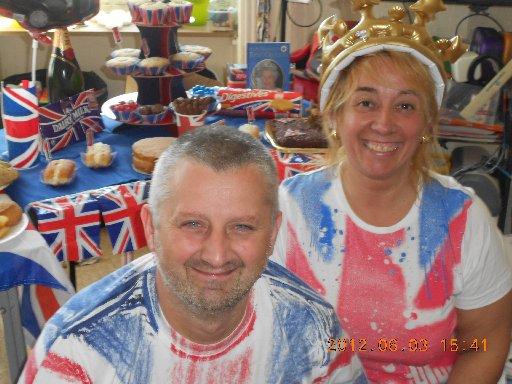 The Molinari family are from France but celebrated the Diamond Jubilee in full British style