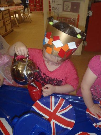 Youngsters at Roundabout Nursery in Brighton enjoyed their Diamond Jubilee party