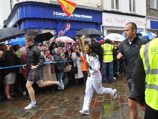 General pictures from the Olympic Torch Relay as it travels through Sussex. 