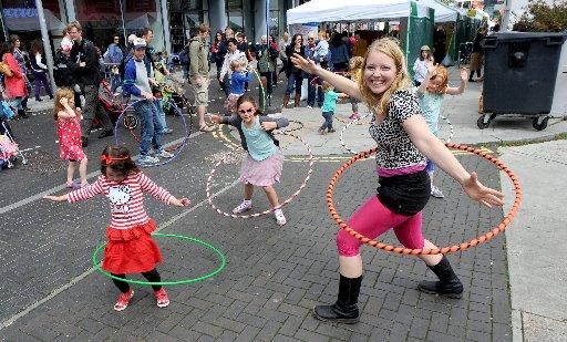 Hundreds of people joined in with the fun at People's day 2012 in central Brighton