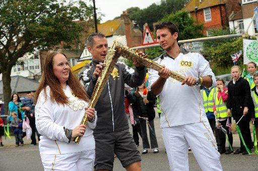 General pictures from the Olympic Torch Relay as it travels from Hastings to Rye on its final Sussex leg. 