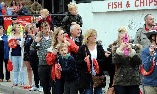 General pictures from the Olympic Torch Relay as it travels from Hastings to Rye on its final Sussex leg. 