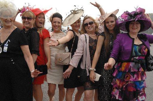 Revellers enjoy Brighton Racecourse Ladies Day