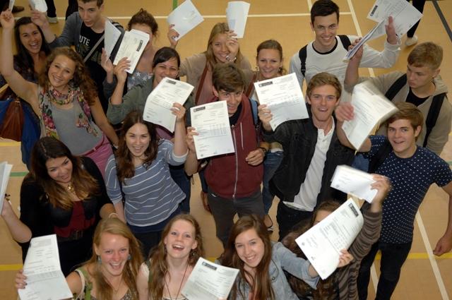 Students from BHASVIC celebrate results day