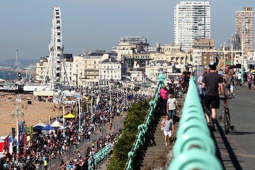 Thousands of bikers descend on Brighton every year for the annual Ace Café Reunion