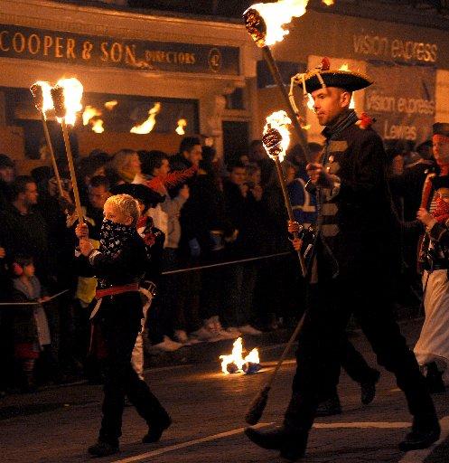 Thousands of people enjoyed the traditional bonfire night celebrations in Lewes