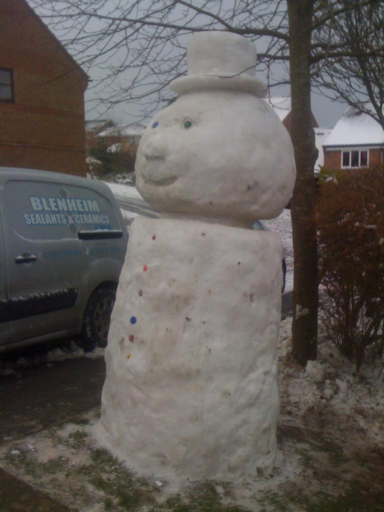 Paul Seaman spotted this huge snowman in Harebell Road, Portslade