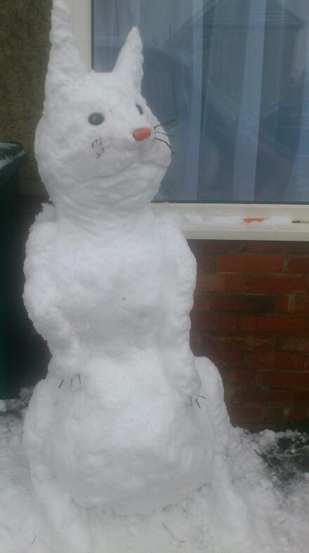 A snow rabbit in Portslade