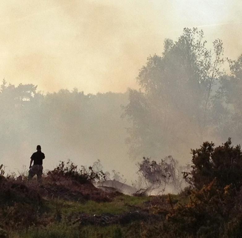 Firefighters from 23 fire stations spanning East Sussex, West Sussex and Kent came together to fight a giant fire at Ashdown Forest on June 5. (pic: Oliver Pyle)