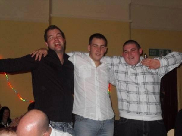 The Argus: Tom Freret and Lee Rigby with a friend on New Year's Eve 2008