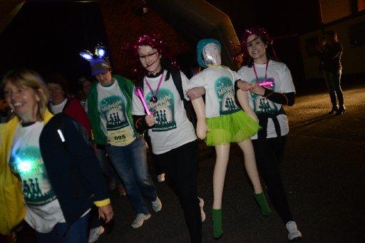 Hundreds of women took part in the Marltets Midnight Walk 2013 through Brighton