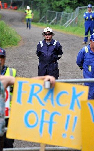 Anti-fracking protests at Cuadrilla site in Balcombe