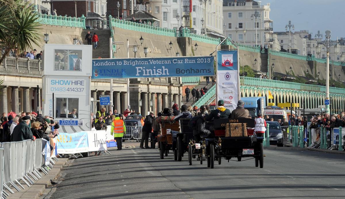 Slick bodywork and purring engines were the order of the day as a historical car run made its way to through the county.
The annual London to Brighton Veteran Car Run graced Sussex’s roads yesterday as about 500 pre-1905 classic cars drove from the cap