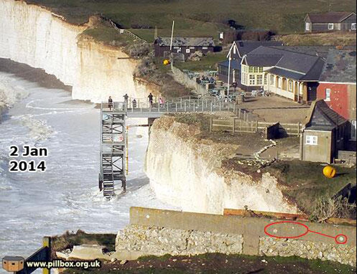 Birling Gap in January 2014. Picture by Peter Hibbs. 