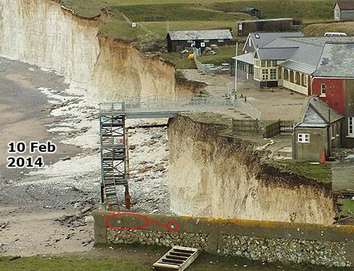 Birling Gap in February 2014. Picture by Peter Hibbs. 