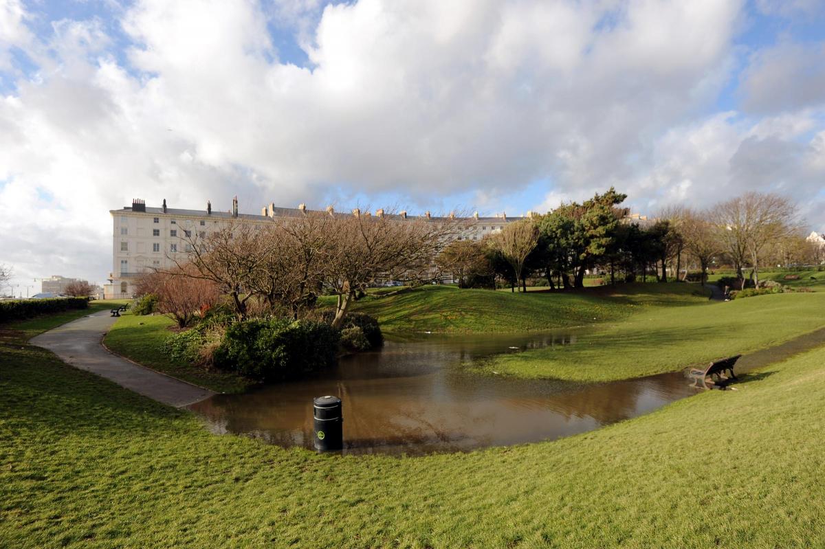 Adelaide Crescent gardens gets a new pond