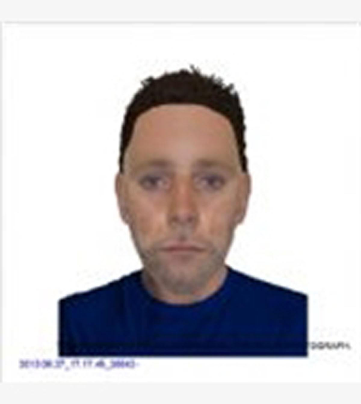 This is an artist's impression of a man who approached a 12-year-old girl in Worthing driving a silver Skoda and asked her to get into the car on Jun 20, 2013. She did the right thing by running away and reporting this to police. "The girl was shaken but 