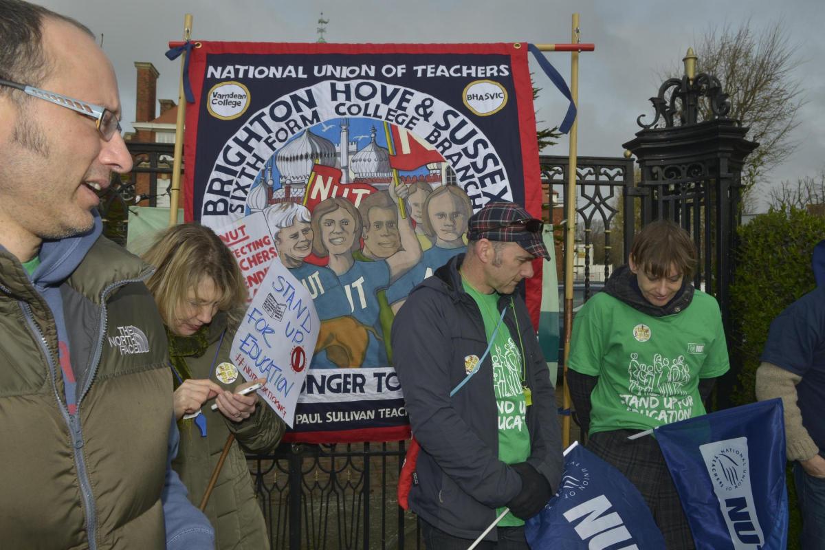 Sussex teachers' strike, March 2014