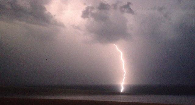 Francis sent us this picture of the storms over Brighton beach 