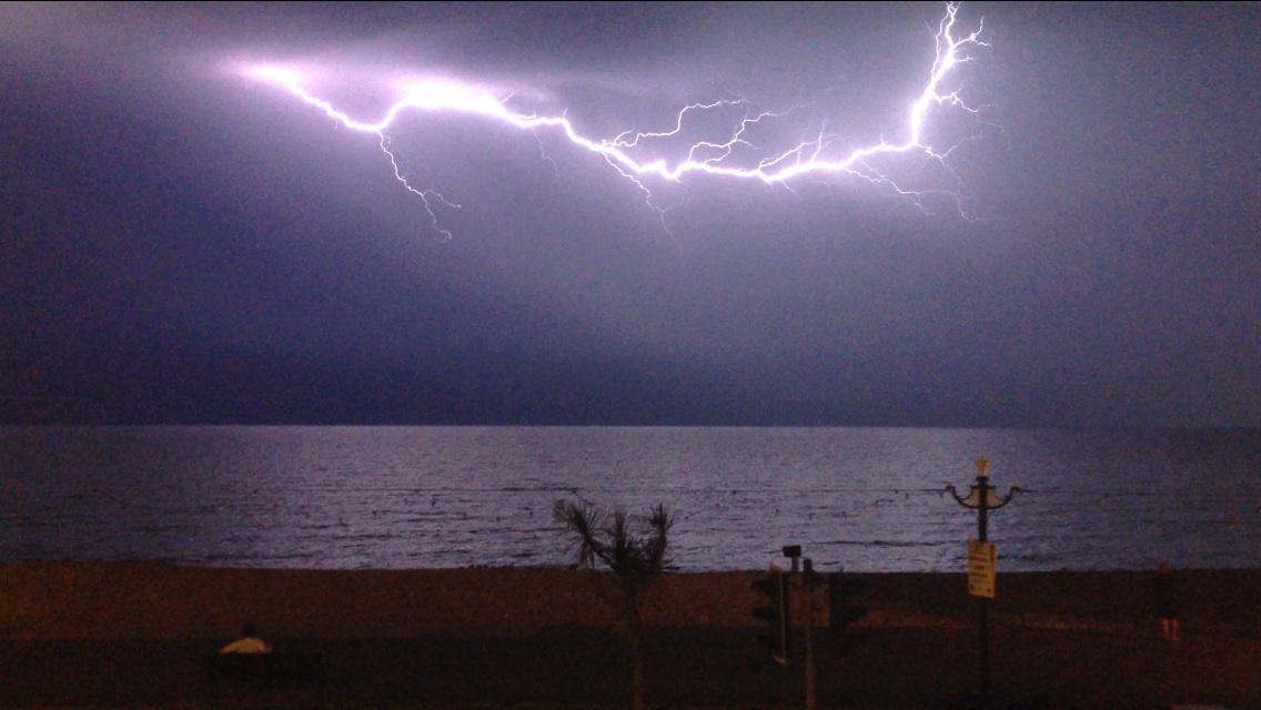 Laura Williams took this during last nights storm in Worthing