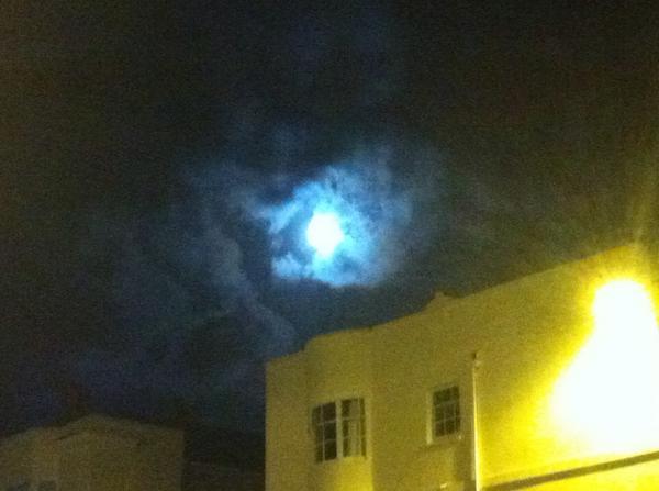 Kayla captured the supermoon from the bottom of Lansdowne Place in Hove 