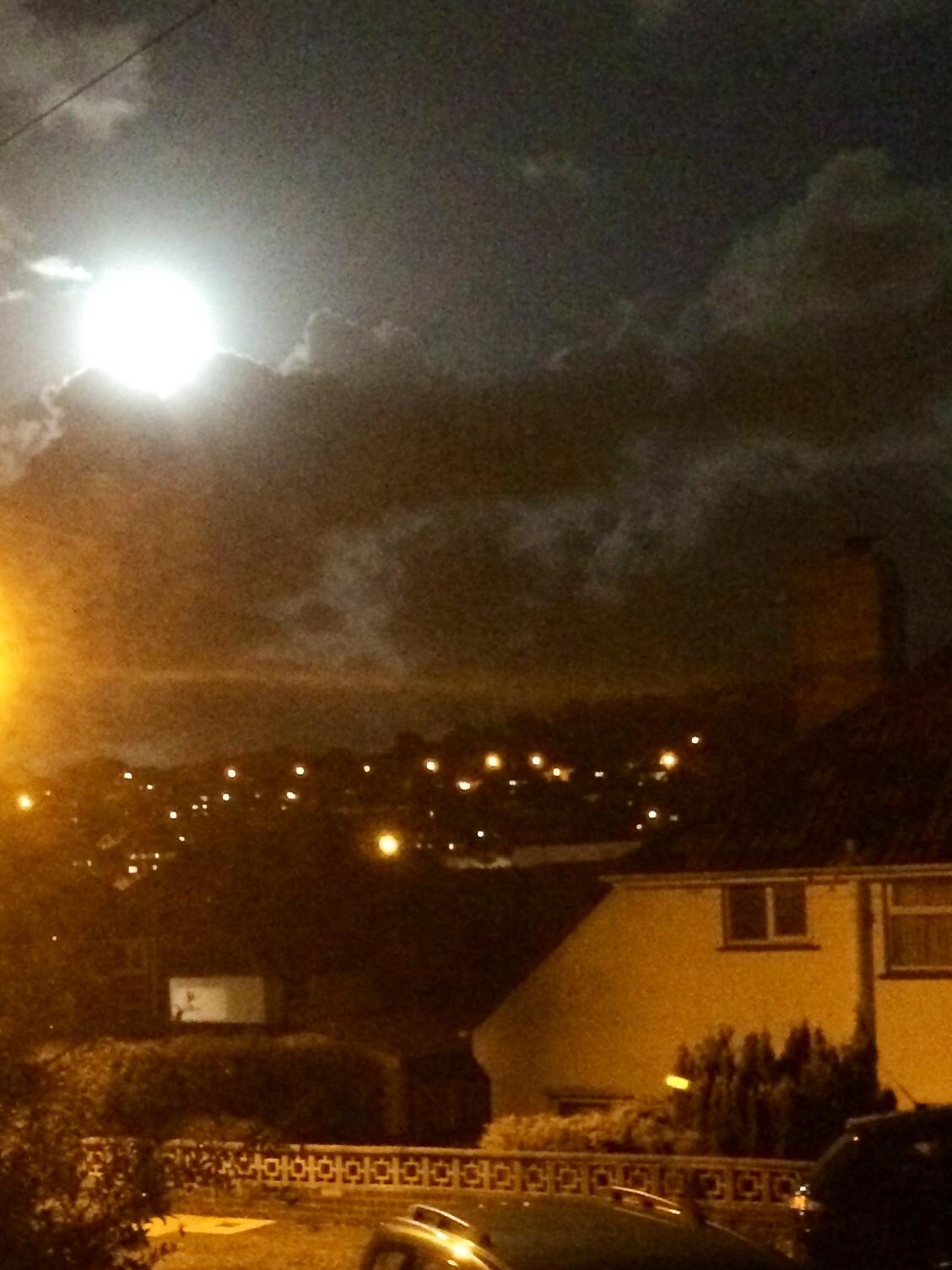 Hayley Reid took this picture of the supermoon over Brighton.