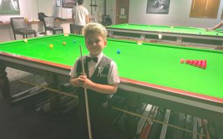 Casey Turner is the youngest ever player in the men's snooker league in Brighton and Hove