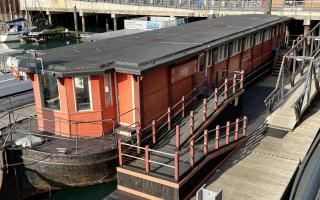 The old Pagoda Restaurant barge will now become housing for NHS workers