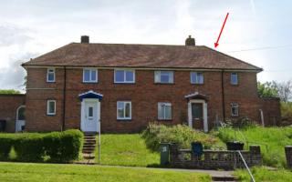 The plans would see the family home (right) turned into a house in multiple occupation (HMO)