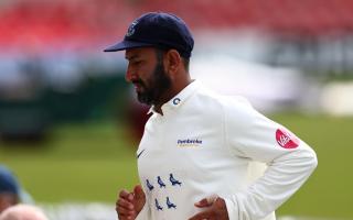 Cheteshwar Pujara made a century for Sussex