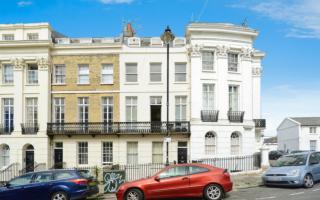 The two-bed mansion flat is up for sale