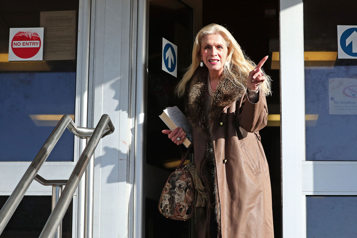 Lady Colin Campbell pulled into path of another car, driving trial told